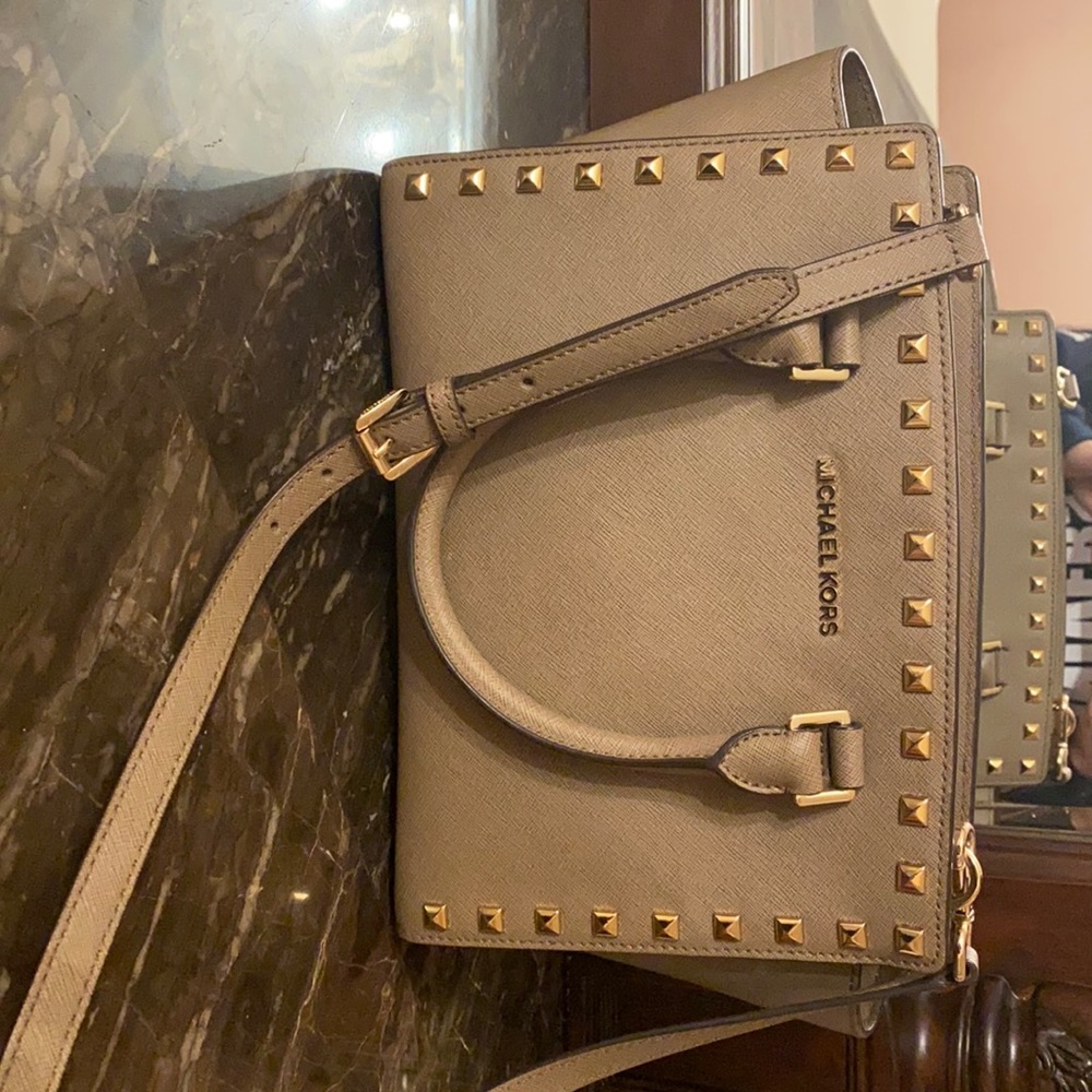 michael kors studded crossbody
